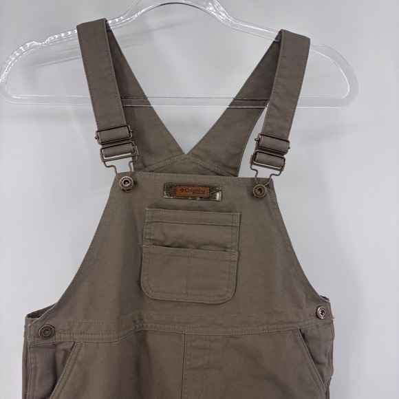 Columbia Kids' Overalls Size L Brown Adjustable Straps Carpenter Pocket Overalls - Picture 1 of 6